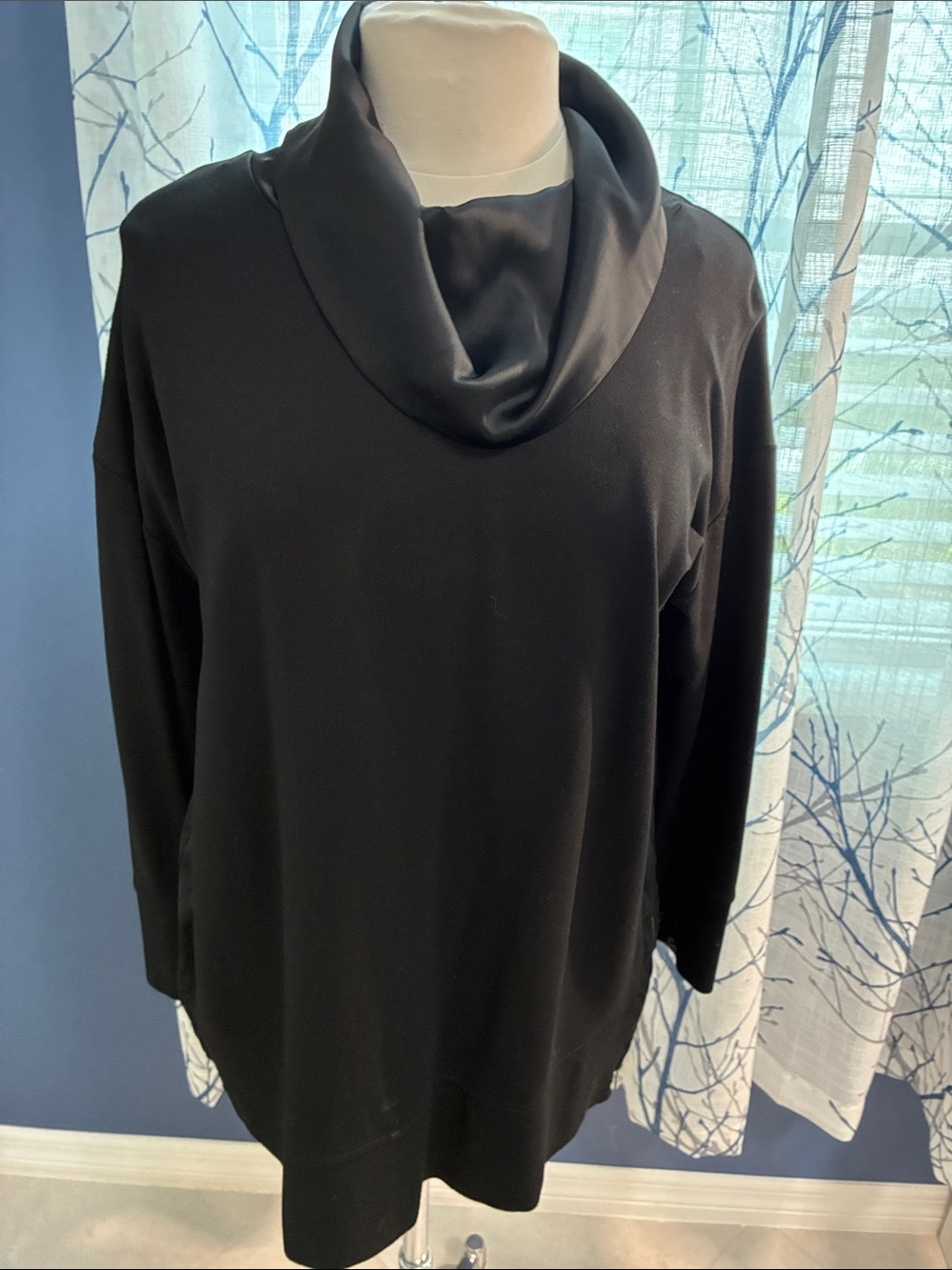 Jones New York Black Cowl Neck Women's Sweater
